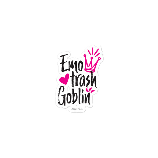 Emo Trash Goblin Sticker