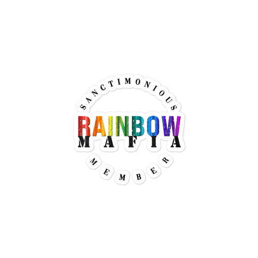Rainbow Mafia Sticker (Round Design)