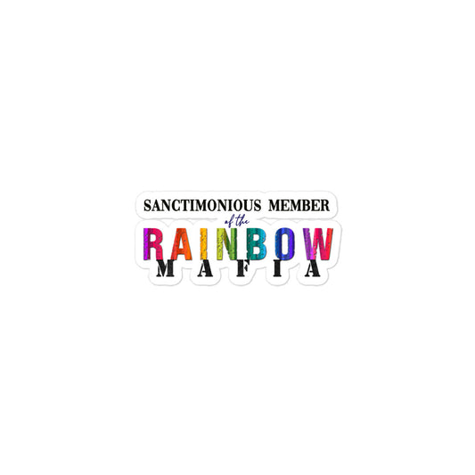 Rainbow Mafia Sticker (Rectangular Design)