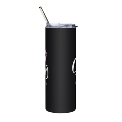 I Never Joke About Spicy Kissing Stainless Steel Tumbler (Black)