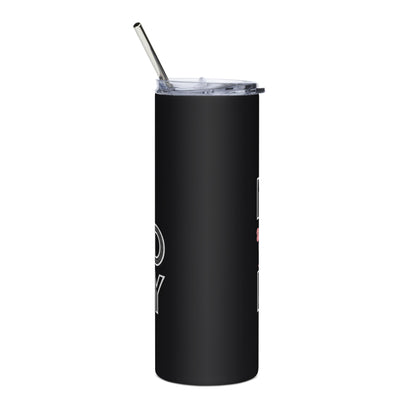 Open To Mouse Based Bribery Stainless Steel Tumbler (Black)