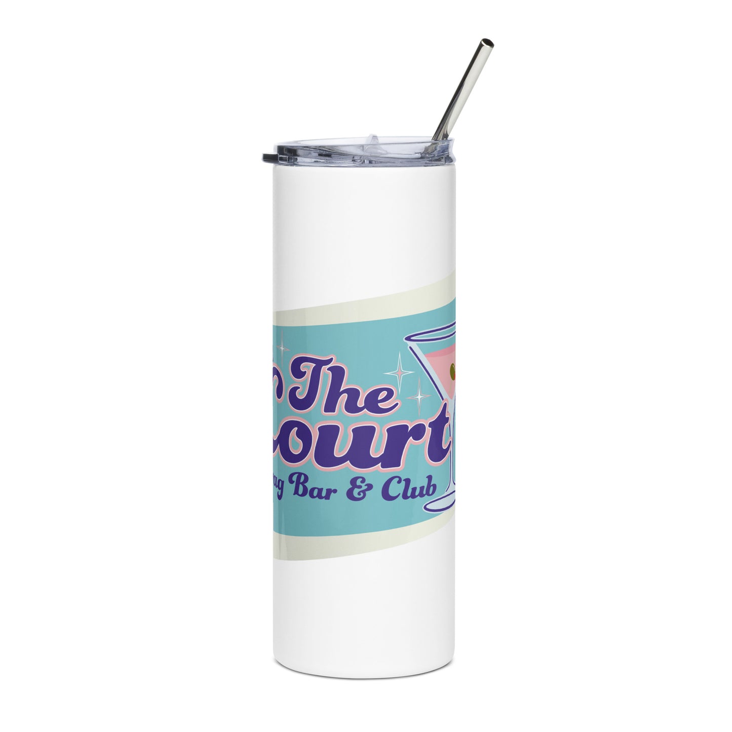 The Court Stainless Steel Tumbler (White)