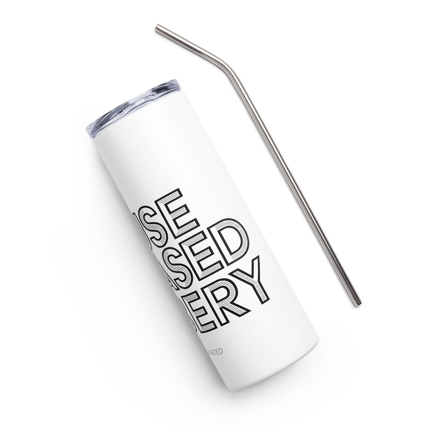 Open To Mouse Based Bribery Stainless Steel Tumbler (White)