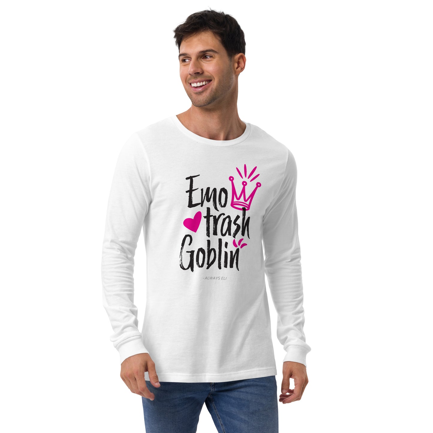 Emo Trash Goblin Long Sleeve Tee (Light Colours)