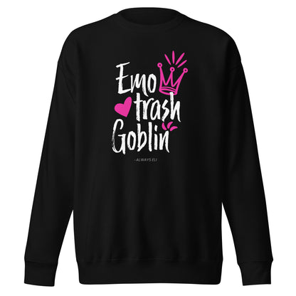 Emo Trash Goblin Sweatshirt (Dark Colours)