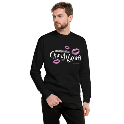 I Never Joke About Spicy Kissing Sweatshirt (Dark Colours)