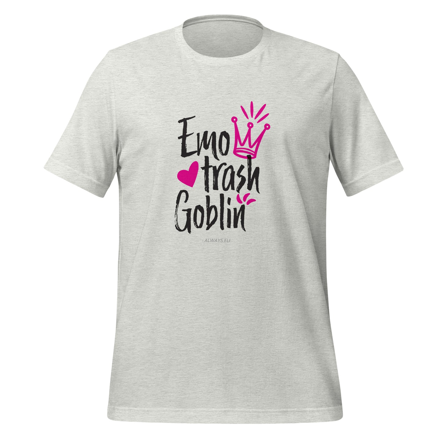 Emo Trash Goblin Short Sleeve T-Shirt (Light Colours)