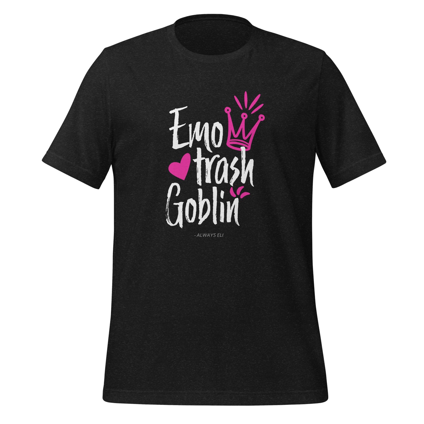 Emo Trash Goblin Short Sleeved T-Shirt (Dark Colours)