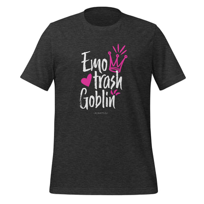 Emo Trash Goblin Short Sleeved T-Shirt (Dark Colours)