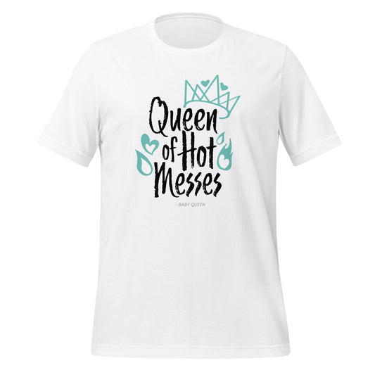 Queen of Hot Messes Short Sleeved T-Shirt (Light Colours)