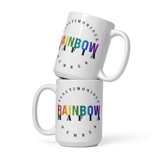 Rainbow Mafia White Glossy Mug
